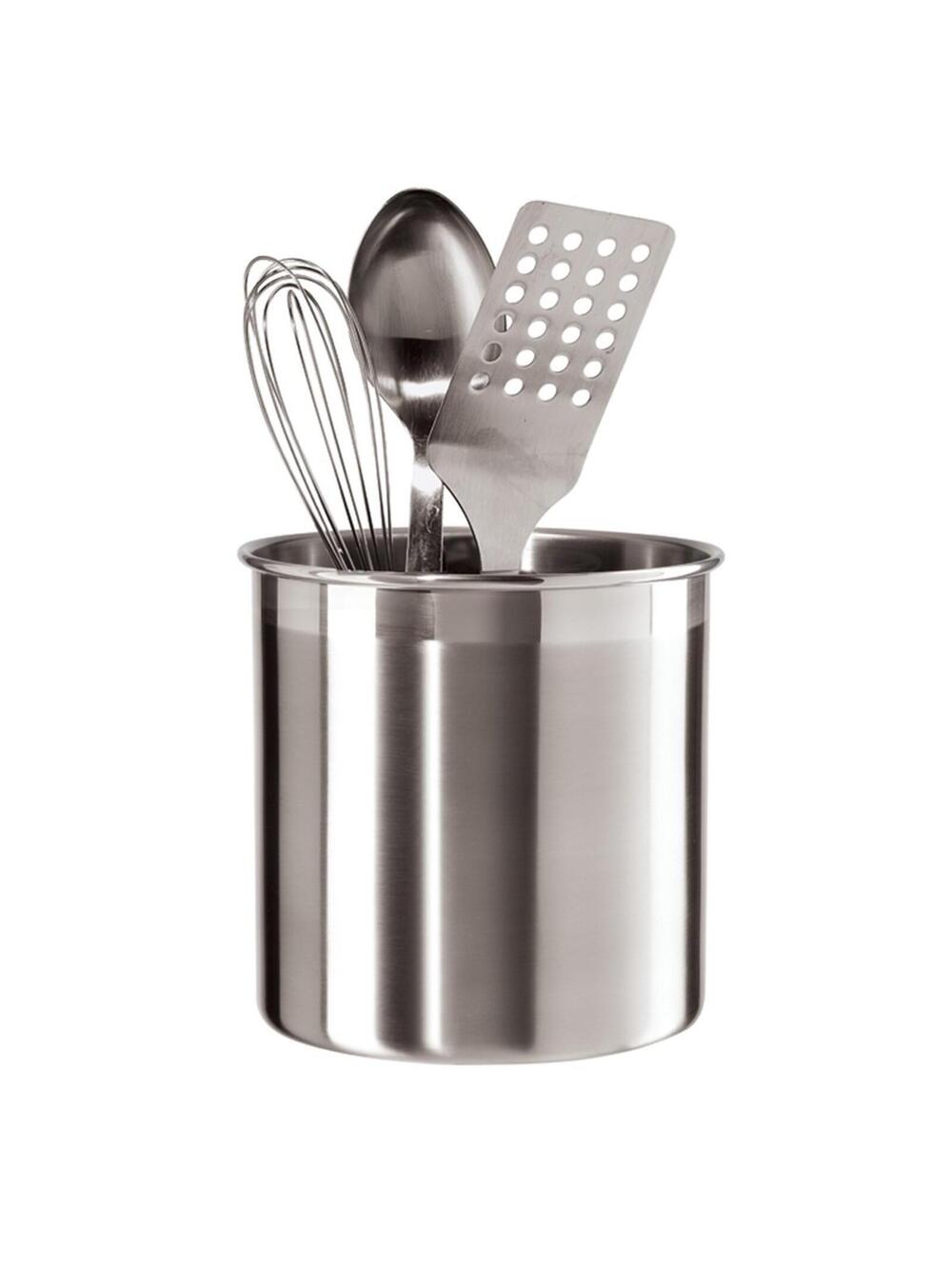 42$ Oggi 7" Jumbo Stainless Steel Utensil Holder Stainless Steel
